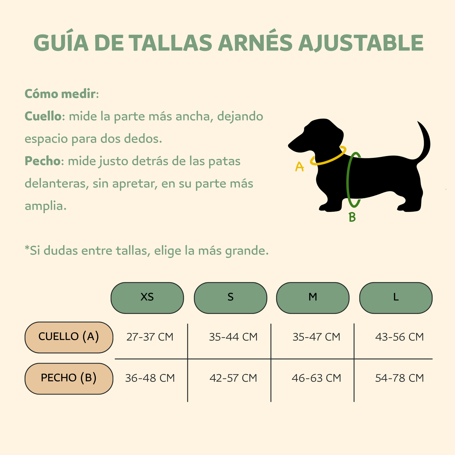 Arnés ajustable Candy